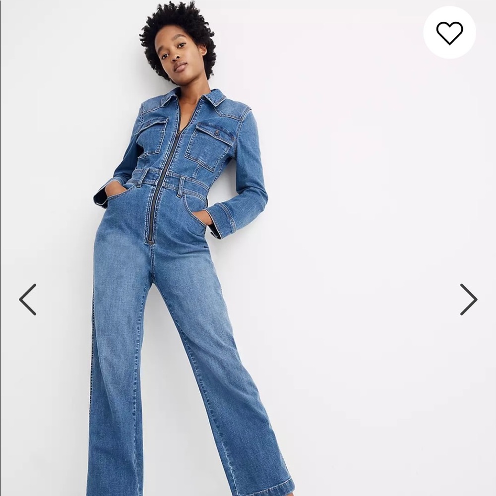 Madewell western denim jumpsuit coverall